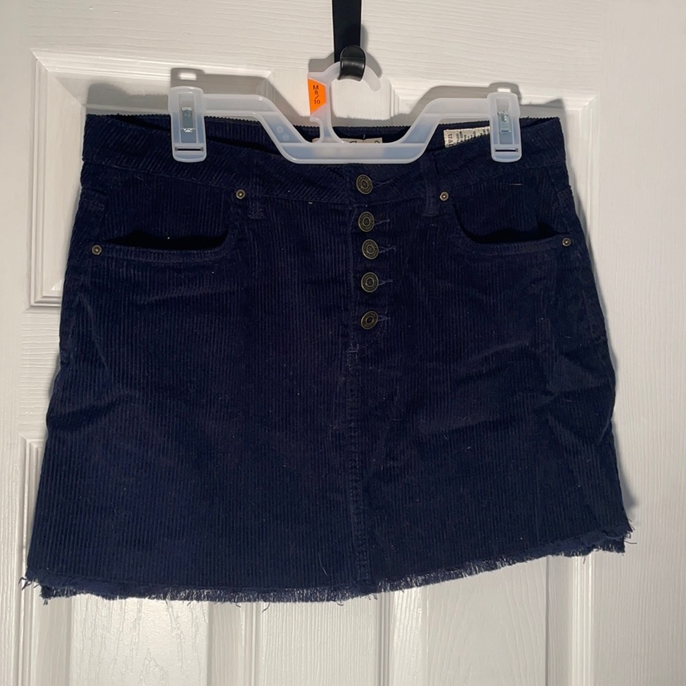 💙Navy Blue 💙 Corduroy Mini Skirt